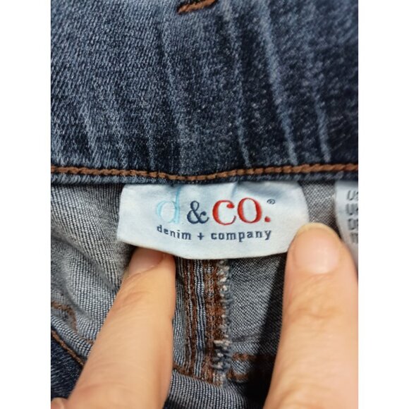 Denim&Co Womens Jeans Size 20W Blue Denim Dark Wash Straight Leg Stretch - Picture 3 of 7
